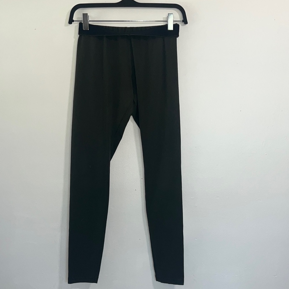Nike Army Green Leggings with White Logo
